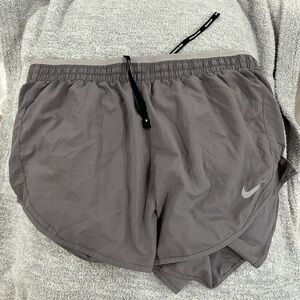 Nike Gray Athletic Shorts with Elastic Waistband